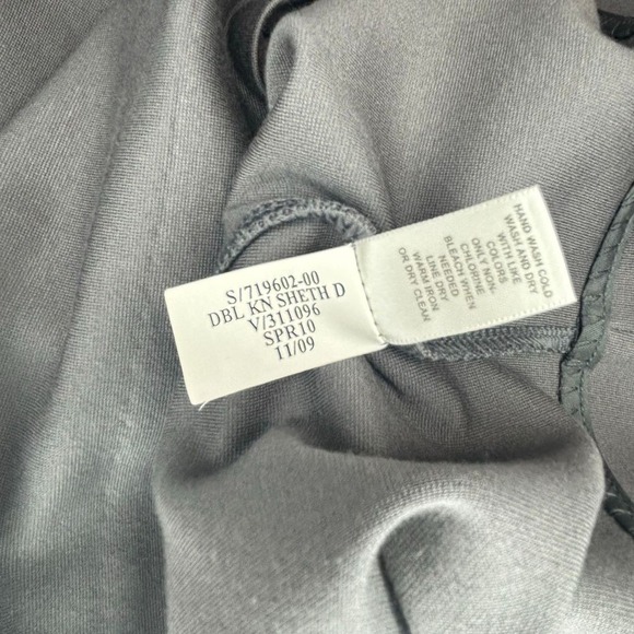 Banana Republic Short Sleeve Sheath Midi Dress Bodycon Gray Sz 4 Career Office - Picture 9 of 9